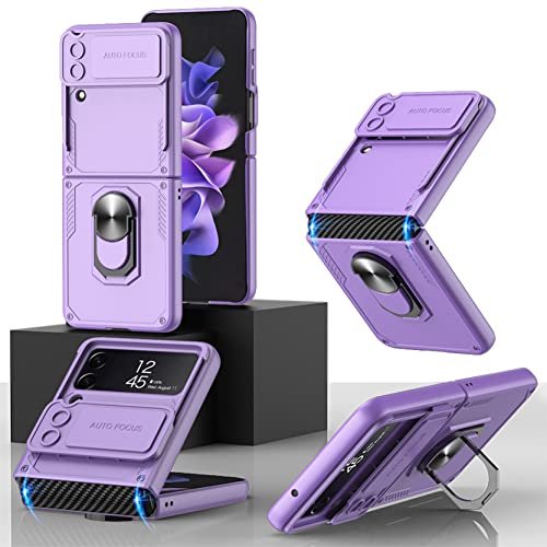 Kickstand Shockproof Back Case With Camera & Hinge Cover For Samsung Galaxy Z Flip4 5G / Z Flip 4 Cover Case -