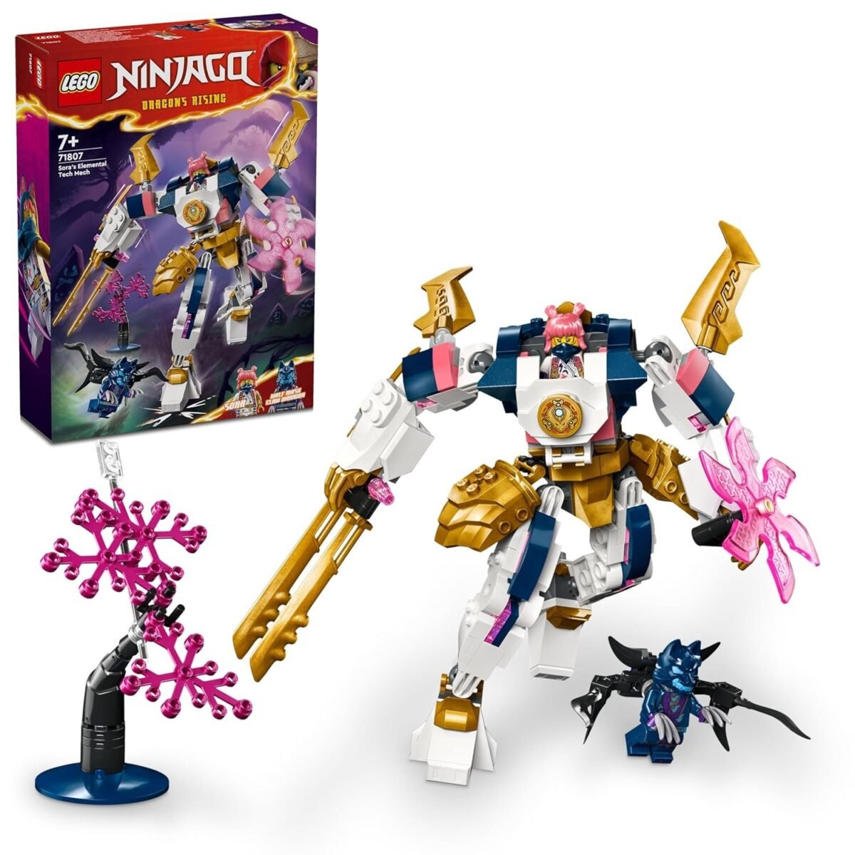 Lego Ninjago Sora’S Elemental Tech Mech Adventure Toy Figure 71807 - Image 7