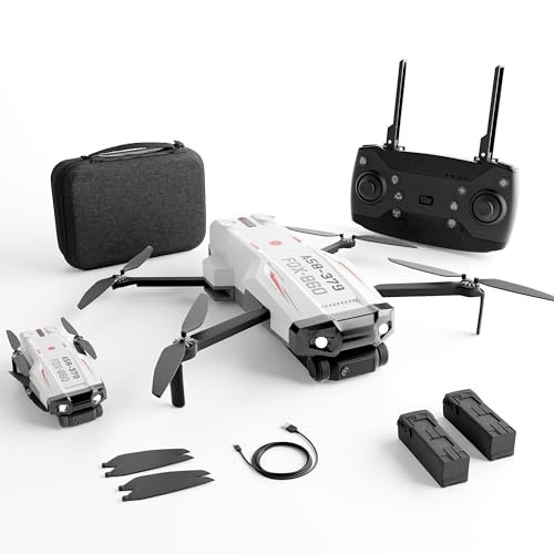 Lifelong Foldable Drone Toy For Kids | Dual Vga Camera |30 Mins Fly Time - 2 Batteries| 120° Wide Angle, 360° Flip, Altitude Hold |2X 1200Mah Batteries, App Control | Brushless Motor, 200-250Ft Range