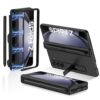 Magnetic Hinge Case For Samsung Galaxy Z Fold 5 | Inbuilt S-Pen Holder Stand Hybrid Back Cover