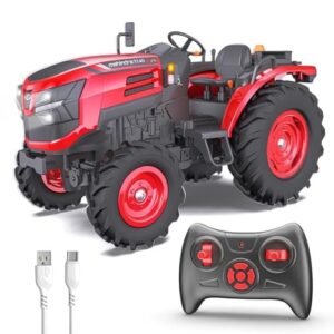 Mahindra Oja Rc Tractor Toy For Kids | Remote Controlled Atv Truck | Type-C USB Rechargeable | In-Built Bluetooth Speakers | Orignally Licensed Model Vehicle | Gift For Boys & Girls
