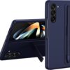 Melomon Ultra fit Hinge Protection Case for Samsung Galaxy Z Fold 5 (Polycarbonate) with S Pen & Kickstand Hinge Protection | Hard PC Case for Galaxy Z Fold5 Phone Cover Case for Men Women (Blue)