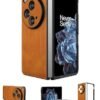 MOBILOVE Back Cover Case for OnePlus Open | Ultra Slim Premium Leather Shockproof Case with Screen and Camera Protection (Brown)