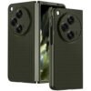 MOBILOVE Back Cover Case for OnePlus Open | Ultra Slim Premium Leather with Carbon Fiber Pattern Shockproof Case Comes with Screen and Camera Protection (Green)