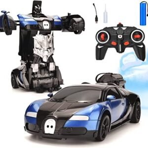 N2K2 ENTERPRISE Remote Control Robot Car with Water Mist Light 1:18 Scale 360°Rotating Drifting One Button Deformation Sprayed RC Car for Kids Boys Girls (Multicolor)