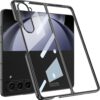 Phantom Ultra Thin Back Case for Samsung Galaxy Z Fold 5 |Electroplated Edges Full Body Protection Back Cover (Black)