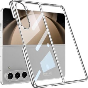 Phantom Ultra Thin Back Case for Samsung Galaxy Z Fold 5 |Electroplated Edges Full Body Protection Back Cover (Silver)