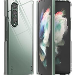 Slim Case Compatible With Samsung Galaxy Z Fold 3, Hard Polycarbonate Thin Transparent Premium Shockproof Lightweight Protective Phone Cover For Z Fold3 5G - Clear