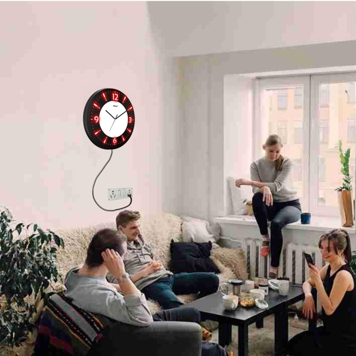 Spy Mission Wifi Wall Clock Spy Camera Premium 4K Hd Quality Stylish Hidden Camera With Live Viewing New Version 32Gb Inbuilt Memory Long Recording 1080P Hd Camera For Indoor Home And Office - Image 3