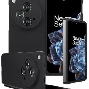 Suzii for One Plus Open Case,Slim Phone Case,Ultra Thin Slim Fit Matte PC with Non-Slip Grip Lightweight Full-Body Protective Phone Cover for OnePlus Open (Black, OnePlus Open)
