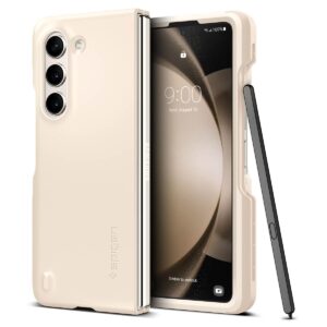 Thin Fit P for Samsung Galaxy Z Fold 5 Case, Galaxy Z Fold 5 Back Cover (2023) - Pearled Ivory
