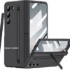 Ultra Hybrid Premium Casefor Samsung Galaxy Z Fold 6 Case with New Slim S Pen (2024) Holder &, Screen Protector, Hinge Protection & Camera Protection, Thin & Slim Stand Cover 5G 2024 (Black)