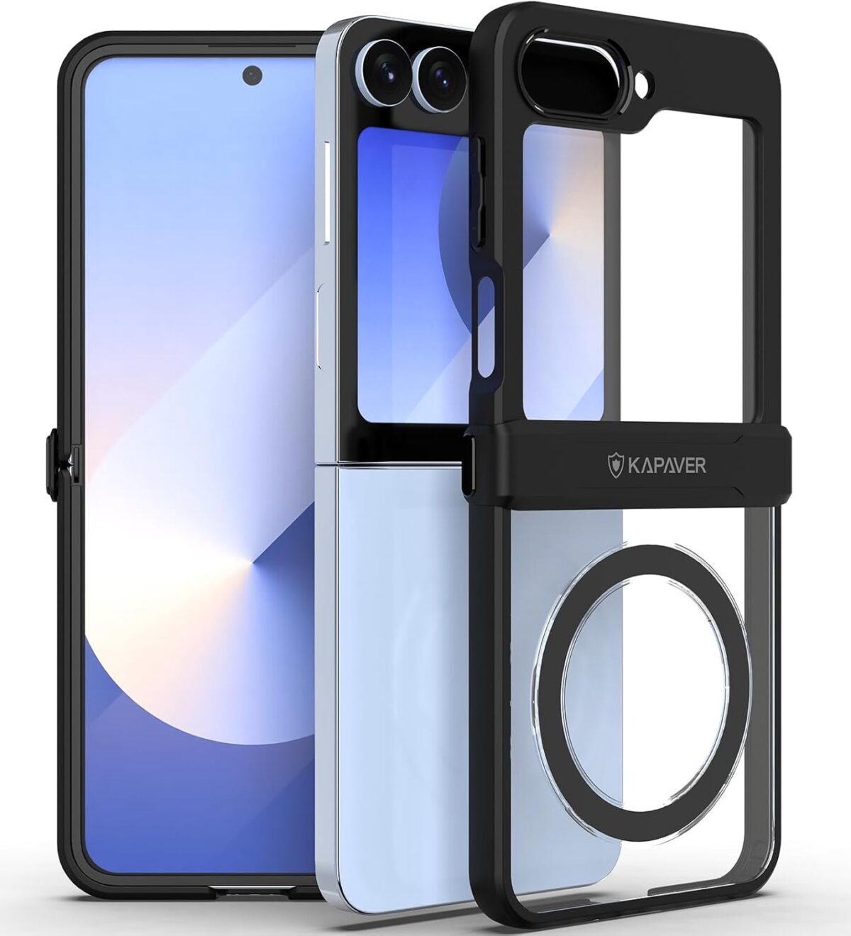 VER Mag-X Back Cover Case for Galaxy Z Flip 6 (Hinge) (Mag-X-Clear) - Image 4