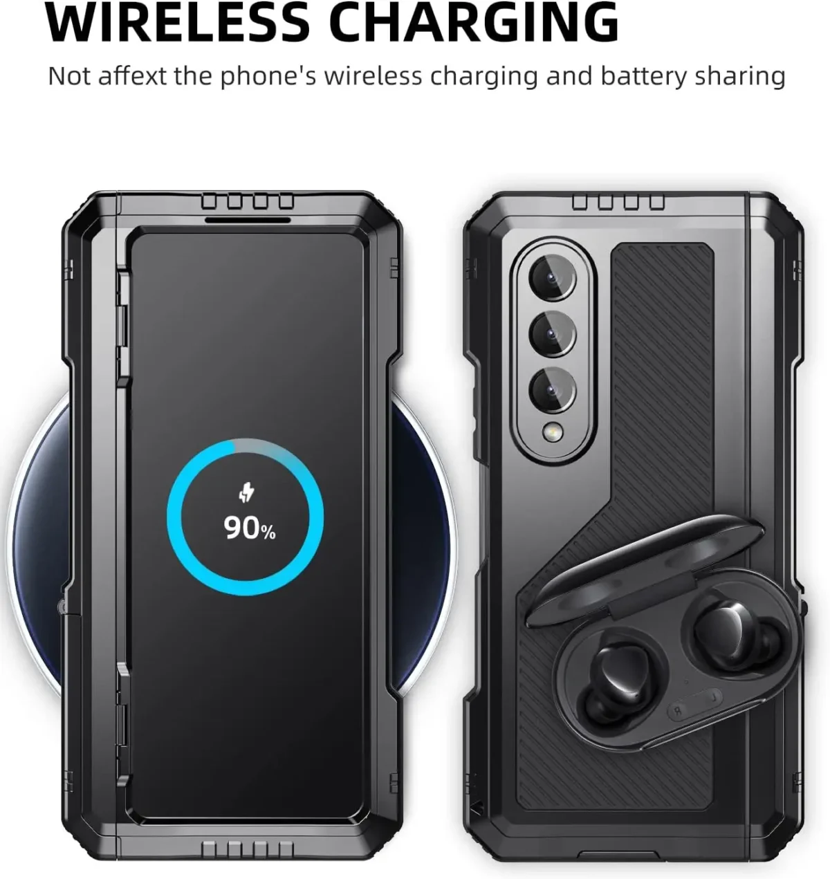 Military Protection Armor Heavy Duty Case For Saumsung Galaxy Z Fold 4 5 6 7 Full-Body Shockproof Cover Stand PET Screen Film - Image 6