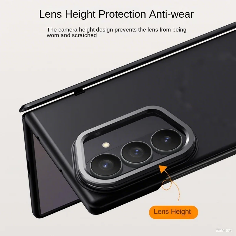 | Wholesale Price at Gaffar India With Privacy Tempered Glass Film Full Protective Case For Samsung Galaxy Z Fold 7 fold7 Spring Hinge Camera Holder Cover - Image 3