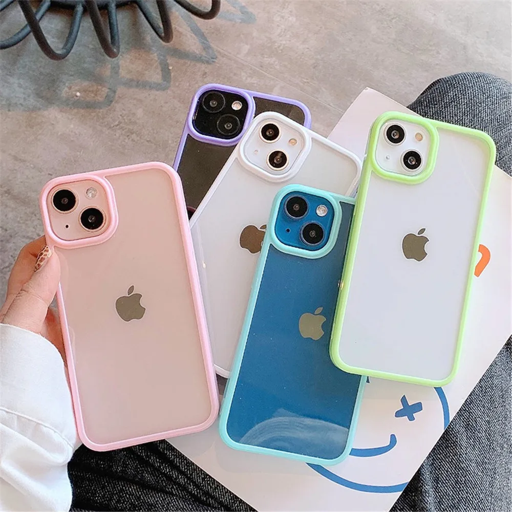| Wholesale Price at Gaffar India Candy Shockproof Silicone Bumper Phone Case For iPhone 17 16 15 14 11 12 13 Pro Max XS XR Plus Transparent Protection Back Cover - Image 2