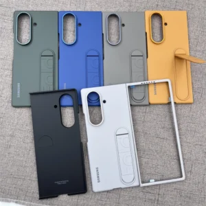 Samsung Galaxy Z Fold 7 Luxury Hard PC Cover With Stand Phone Case Business Skin Feel Soft Touch Full Protect Cover For fold7 5G