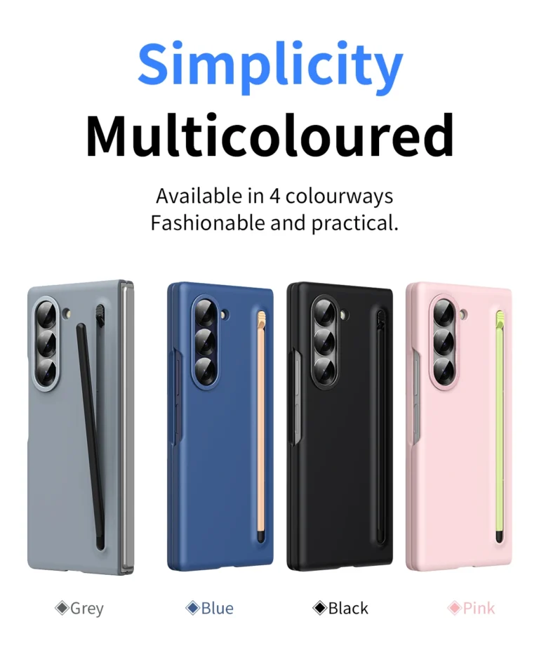 Suitable for Samsung Galaxy Z-Fold6/Fold5/Fold4/Fold3 new folding skin-feel mobile phone case with stylus compatible with Spen