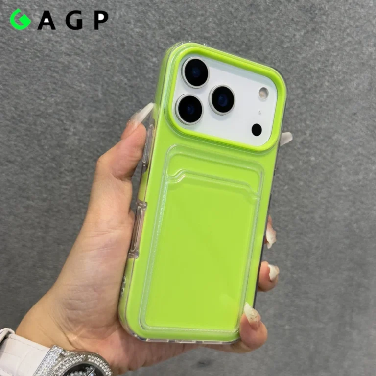 17pro Max Card Photo Insert Slot Wallet Soft Candy Color Phone Case for iPhone 17 16 15 14 13 12 Pro Max 17Air Shockproof Cover