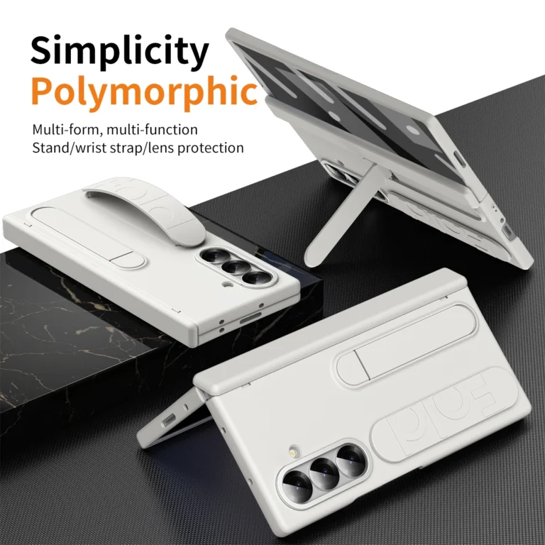 For Samsung Galaxy Z Fold 7 6 5 4 3 Luxury Wristband Hinge Lnvisible Folding Bracket Screen Glass Protect  Film Shockproof Cover