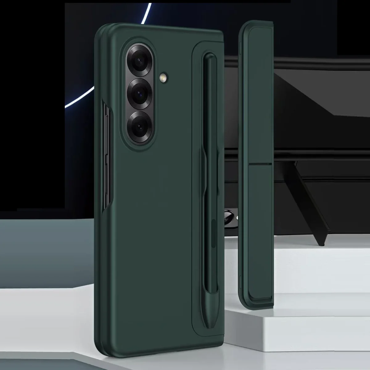 2 in 1 Invisible Bracket Stand Holder Phone Case For Samsung Galaxy Z Fold 7 Fold6 5 4 3 Shockproof Full Protective Cover+Pen - Image 4