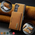 2 in 1 Magnetic Vintage Wallet Cards Slot Leather Case For Samsung Galaxy Z Fold 6 7 Fold 5 Fold 4 3 Shockproof Cover