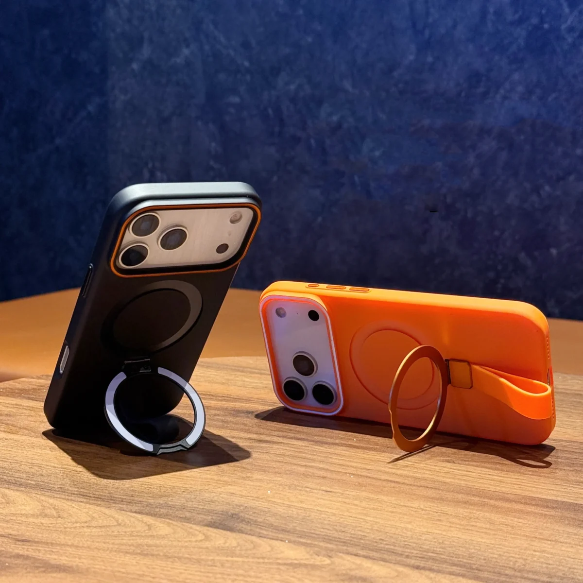 For Magsafe Magnetic Bracket Grip Ring Case For iPhone 17 16 Plus 15 14 13 12 Pro Max 17 Air Soft Silicone Wrist Strap Cover - Image 4