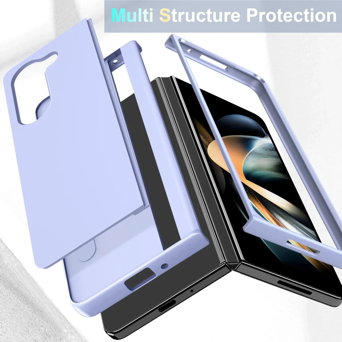 For Samsung Galaxy Z Fold 7 6 5 4 3 Fold7 Fold6 Fold5 Fold4 Fold3 5G Hard PC Bracket Folding Anti-fall Full Protection Cover - Image 4