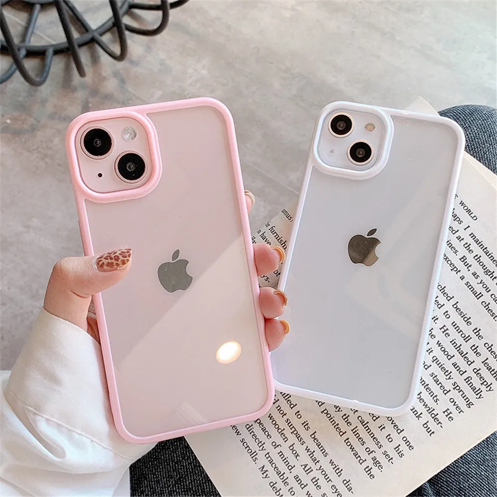 | Wholesale Price at Gaffar India Candy Shockproof Silicone Bumper Phone Case For iPhone 17 16 15 14 11 12 13 Pro Max XS XR Plus Transparent Protection Back Cover