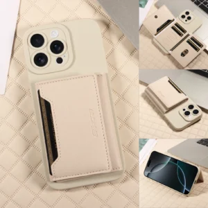 TPU Leather Phone Case for IPhone 17Air 16e/16 Pro Max 15 Pro Max 14 13 12 11Anti-demagnetization, Anti-theft & Anti-fall Cover