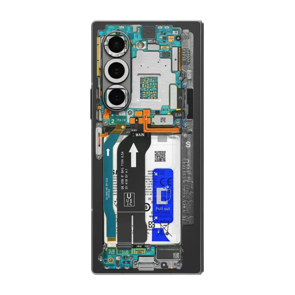 Nothing Phone Skin For Samsung Galaxy Z Fold 6 Sticker Fold 5 Fold 4 3 Back Film Protective Decal Wrap Full Cover Protector - Image 4