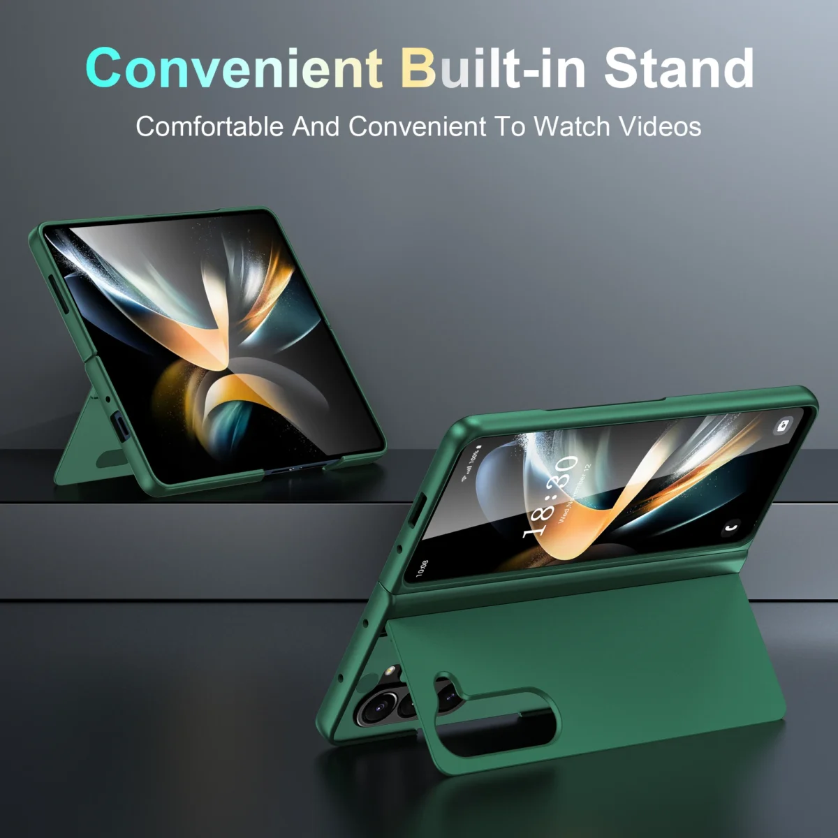 For Samsung Galaxy Z Fold 7 6 5 4 3 Fold7 Fold6 Fold5 Fold4 Fold3 5G Hard PC Bracket Folding Anti-fall Full Protection Cover - Image 2