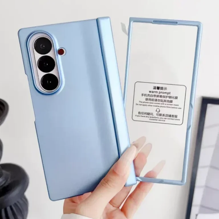 | Wholesale Price at Gaffar India Trendy Candy Colour Hard PC Anti-Drop Phone Case for Samsung Galaxy Z Fold 7 6 5 4 3 5G Inclusive Screen Film Fold Shell Cover