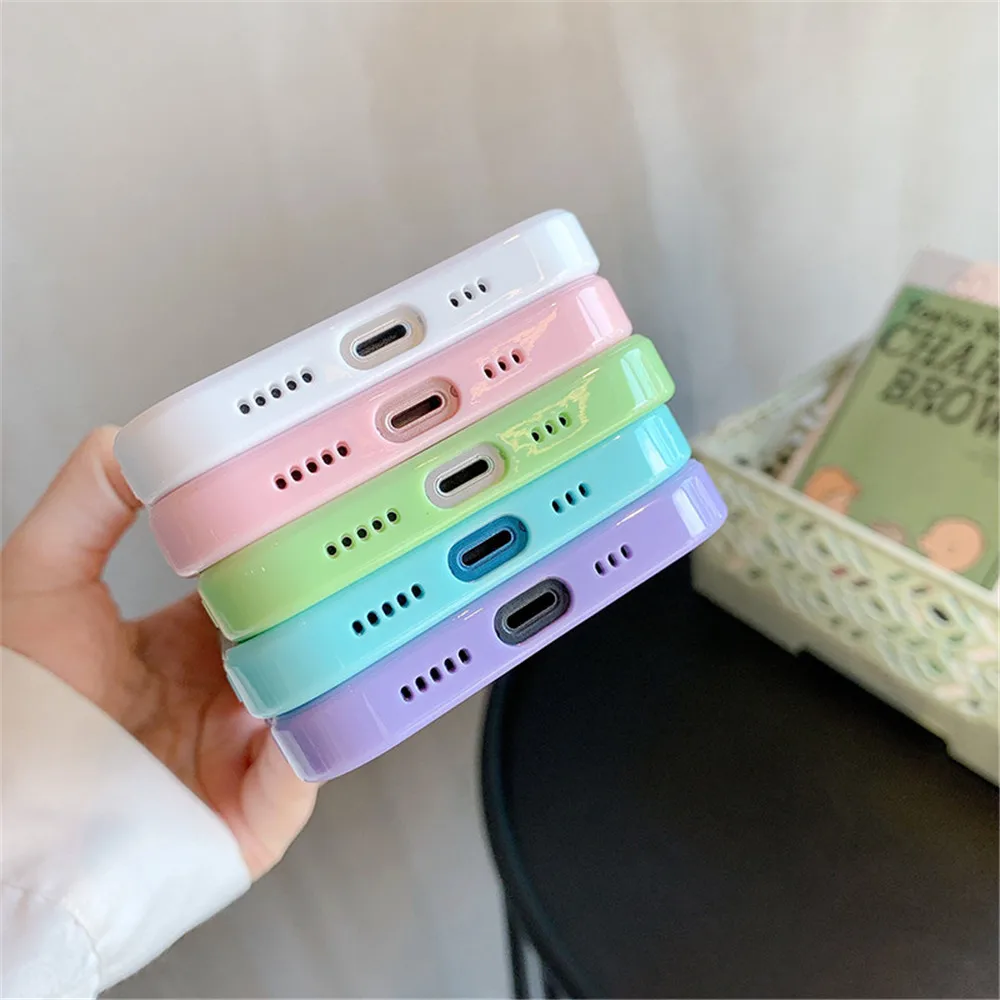 | Wholesale Price at Gaffar India Candy Shockproof Silicone Bumper Phone Case For iPhone 17 16 15 14 11 12 13 Pro Max XS XR Plus Transparent Protection Back Cover - Image 6