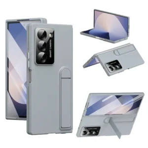 Plastic Hard Shell Bracket Phone Case for Samsung Galaxy Z Fold 7 6 5 4 3 Fold7 Fold6 Fold5 Fold4 Fold3 Stand Protective Cover