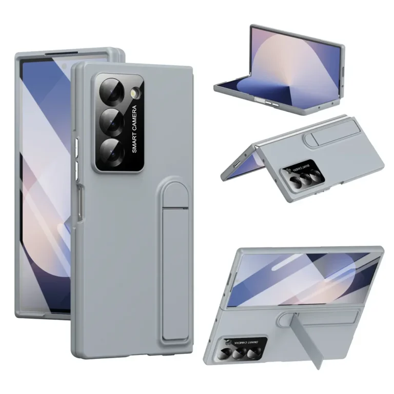 Plastic Hard Shell Bracket Phone Case for Samsung Galaxy Z Fold 7 6 5 4 3 Fold7 Fold6 Fold5 Fold4 Fold3 Stand Protective Cover