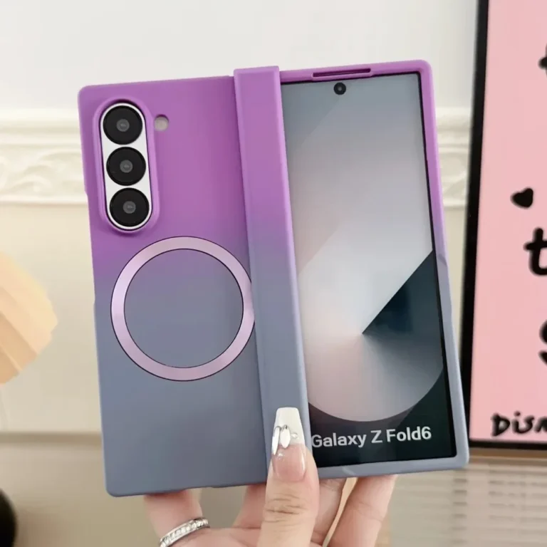 | Wholesale Price at Gaffar India Magnetic Hinge Protection Plastic Phone Case for Samsung Galaxy Z Fold 7 6 5 4 3 Fold6 Fold5 Fold4 Fold3 5G Shockproof Cover