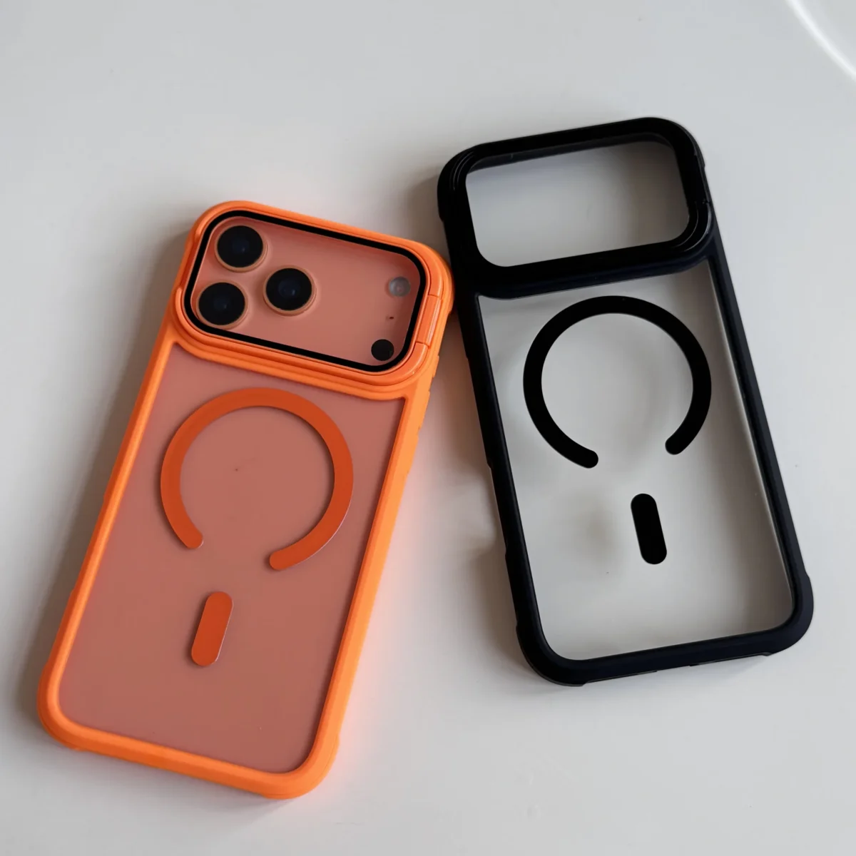 For Magsafe Glass Lens Holder Case For iPhone 17 Air 16 15 14 13 12 11 Pro Max Plus Magnetic Shockproof Clear Acrylic Hard Cover - Image 2