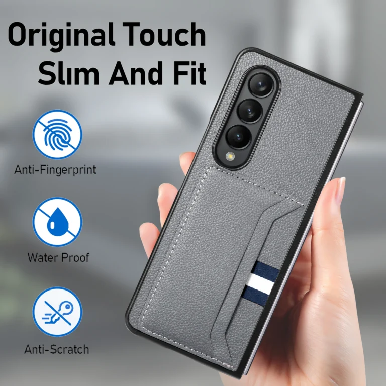 Anti-Scratch Business Leather Folding Case for Samsung Galaxy Z Fold 7 5 4 fold7 fold6 Fold4 fold5 Fold3 Fold2 Fold 3 2 5G