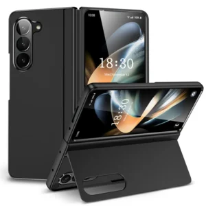 For Samsung Galaxy Z Fold 3 4 5 6 7 Ultra Thin Frosted Folding Stand Phone Case For Galaxy Z Fold7 6 Shockproof Protective Cover