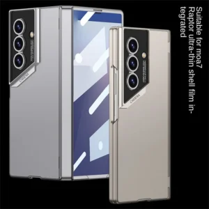 Micro frosted Feel All-inclusive Hinged Glass Protective Film Phone Case for Samsung Z Fold 7 Galaxy Z Fold7 Lens Protect Cover
