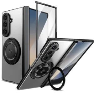 Magsafe Magnetic Phone Case 360°Full Screen Protect Case For Samsung Galaxy Z Fold 7 6 5 4 3 SE W25 Fold7 5G Ring Holder Cover
