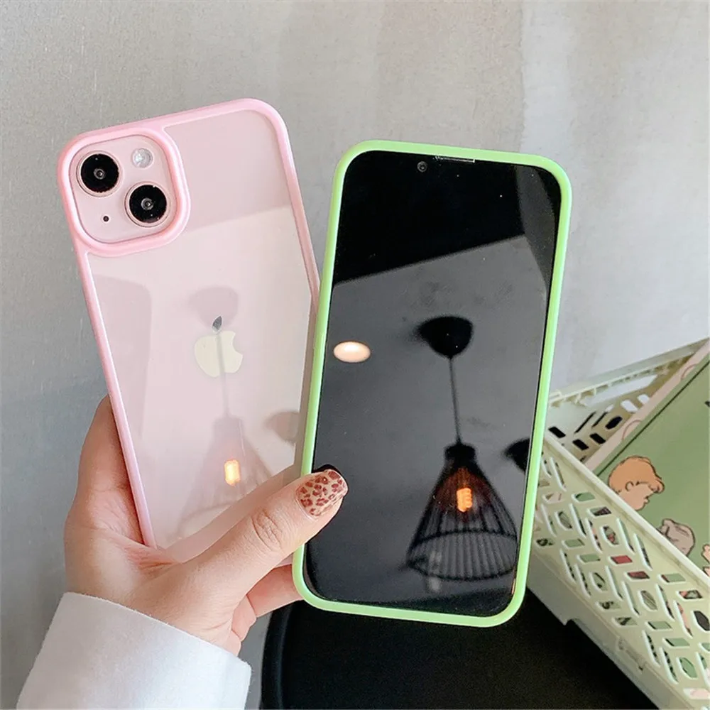| Wholesale Price at Gaffar India Candy Shockproof Silicone Bumper Phone Case For iPhone 17 16 15 14 11 12 13 Pro Max XS XR Plus Transparent Protection Back Cover - Image 4