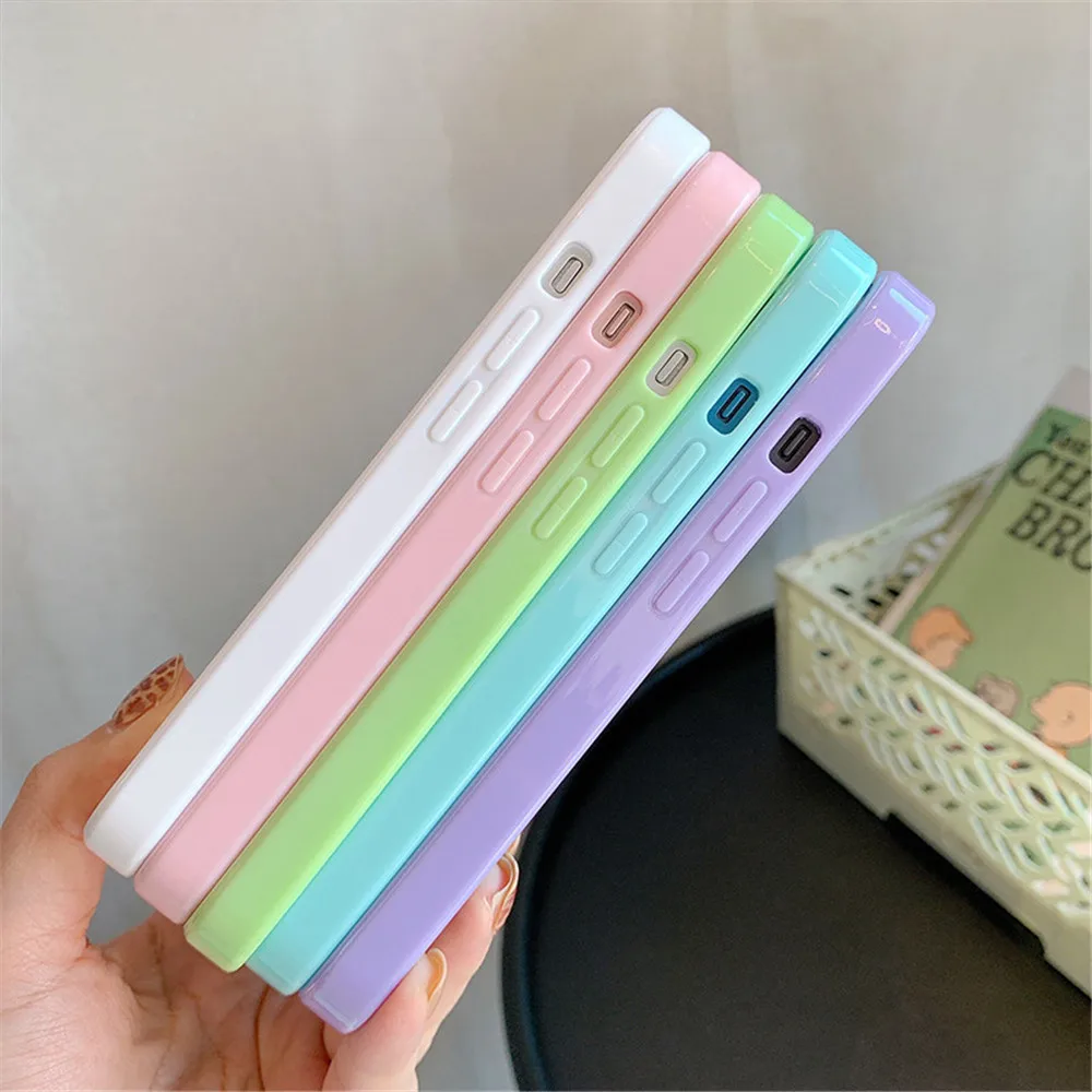 | Wholesale Price at Gaffar India Candy Shockproof Silicone Bumper Phone Case For iPhone 17 16 15 14 11 12 13 Pro Max XS XR Plus Transparent Protection Back Cover - Image 5