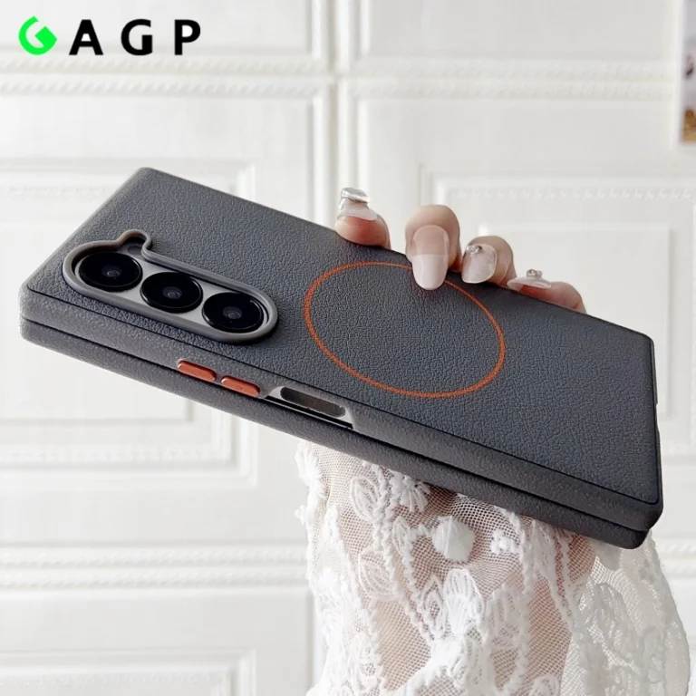 Z Fold 7 Case for magsafe Ultra Thin Slim Folding for Samsung Galaxy Z Fold 7 6 5 Cases PU Leather fold6 Magnetic Back Cover