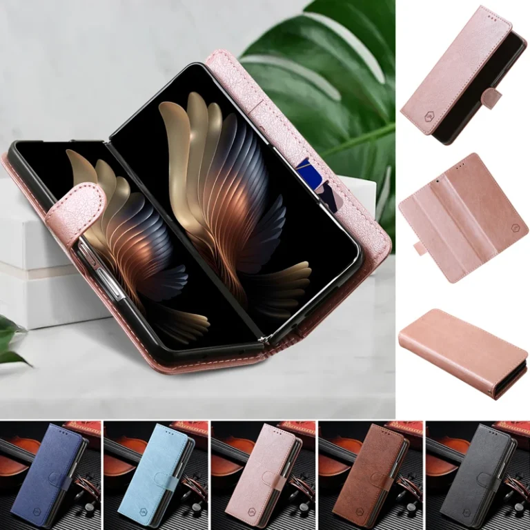 | Wholesale Price at Gaffar India Wallet Phone Case For Samsung Galaxy Z Fold 6 5 Card Holder Stand Shockproof Cloudy PU Leather Cover For Z Fold 3 4 Funda