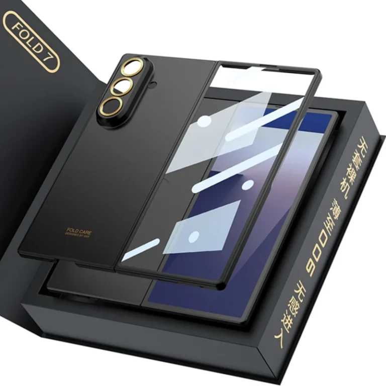 | Wholesale Price at Gaffar India Luxury Fashionable Ultra-thin Phone Case For Samsung Galaxy Z Fold 7 5G With Screen Glass Protect Film Matte Protector Cover