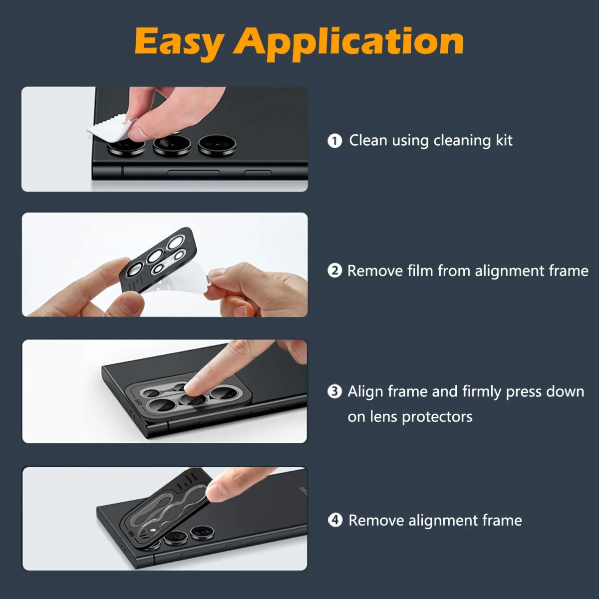 [1 Set ] Phone Camera Lens Protector for For Samsung Galaxy Z Fold 7 Individual Tempered Glass Lens Protector ZFold7 Fold7 5G - Image 6