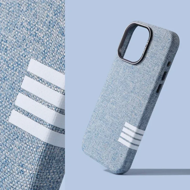 Original flax fabric MagSafe phone case for iPhone 16 pro 15pro Max 14 13 12 wireless charging alloy lens protective back cover