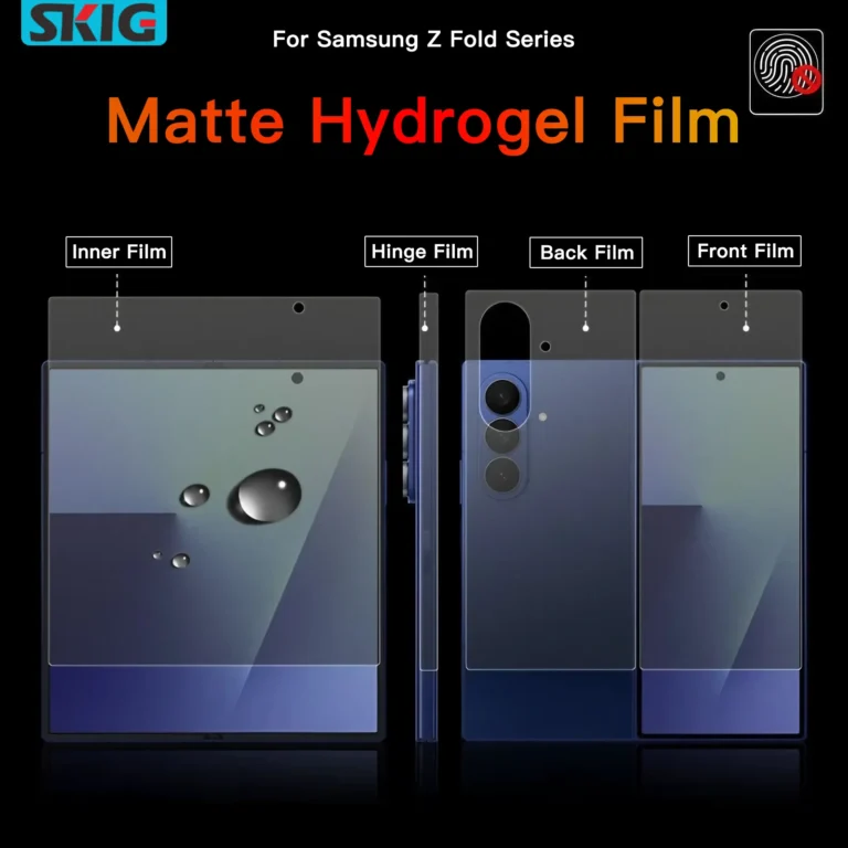 | Wholesale Price at Gaffar India Matte Hydrogel Soft TPU Film For Samsung Galaxy Z Fold 7 6 5 4 3 2 Special 5G Inner Outer Hinge Full Body Screen Protector